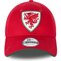 gorra-curva-roja-ajustable-9forty-de-wales-copa-mundial-de-futbol-de-new-era