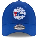 philadelphia-76ers-nba-9forty-league-verstellbare-blaue-curved-cap-von-new-era