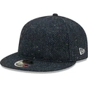 cepur-plakana-tumsi-zils-regulejams-9fifty-tweed-no-new-era
