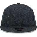 cepur-plakana-tumsi-zils-regulejams-9fifty-tweed-no-new-era