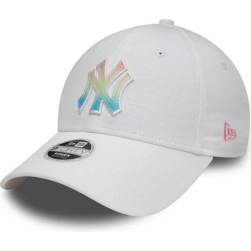 cepur-izliekta-balts-regulejams-multicolor-9forty-ombre-infill-no-new-york-yankees-mlb-no-new-era