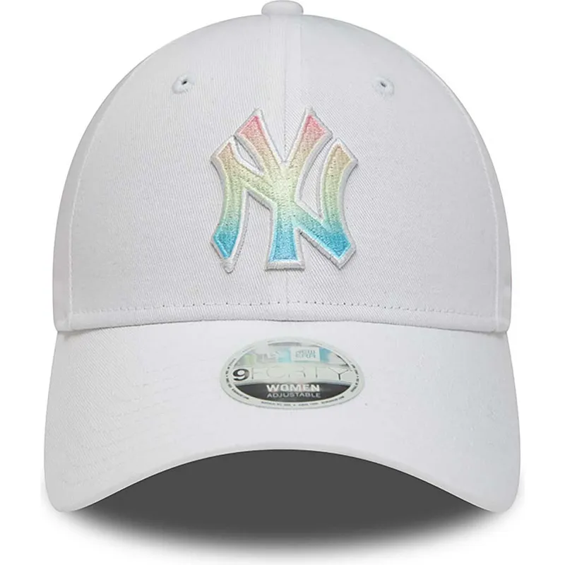 cepur-izliekta-balts-regulejams-multicolor-9forty-ombre-infill-no-new-york-yankees-mlb-no-new-era