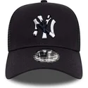 cepur-izliekta-truckeris-tumsi-zils-snapback-a-frame-team-camo-infill-no-new-york-yankees-mlb-no-new-era