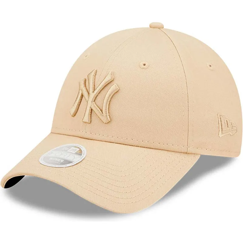 cap-izliekta-beige-adjustable-strap-9forty-league-essential-no-new-york-yankees-mlb-no-new-era