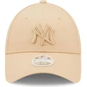 cap-izliekta-beige-adjustable-strap-9forty-league-essential-no-new-york-yankees-mlb-no-new-era