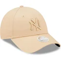 cap-izliekta-beige-adjustable-strap-9forty-league-essential-no-new-york-yankees-mlb-no-new-era