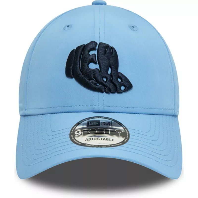 new-era-curved-brim-9forty-historic-logo-blue-adjustable-cap