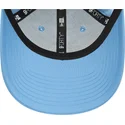 new-era-9forty-verstellbare-kappe-mit-gebogenem-schirm-und-historischem-logo-in-blau