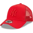 cepur-izliekta-truckeris-sarkans-snapback-a-frame-tonal-mesh-no-new-york-yankees-mlb-no-new-era