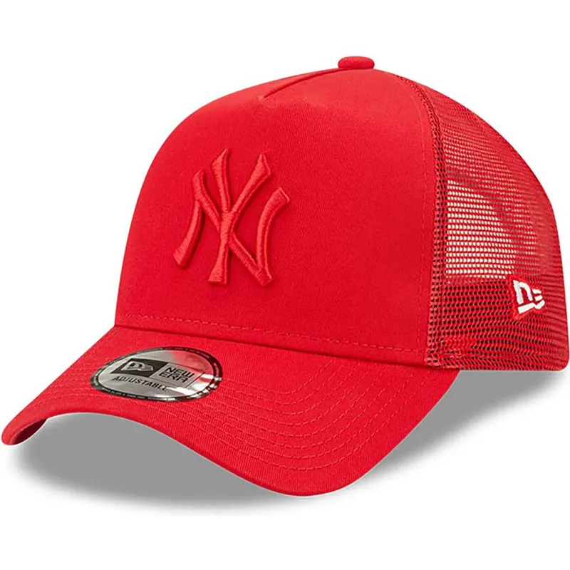cepur-izliekta-soferis-sarkans-snapback-a-frame-tonal-mesh-no-new-york-yankees-mlb-no-new-era