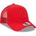 cepur-izliekta-soferis-sarkans-snapback-a-frame-tonal-mesh-no-new-york-yankees-mlb-no-new-era