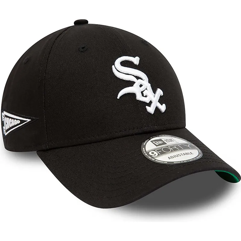 cepur-izliekta-melns-regulejams-9forty-team-side-patch-no-chicago-white-sox-mlb-no-new-era