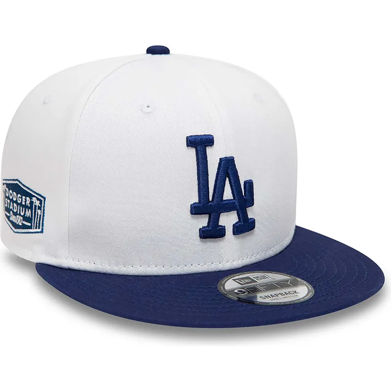 cepur-plakana-balts-snapback-9fifty-crown-patches-no-los-angeles-dodgers-mlb-no-new-era