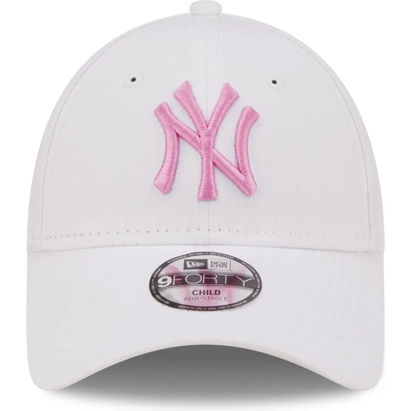 cepur-izliekta-balts-regulejams-berniem-rosa-9forty-league-essential-no-new-york-yankees-mlb-no-new-era
