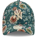 cepur-izliekta-zals-regulejams-9forty-all-over-print-floral-no-new-york-yankees-mlb-no-new-era