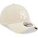 bezowa-regulowana-czapka-z-daszkiem-9forty-linen-new-york-yankees-mlb-od-new-era