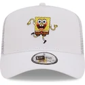 cepur-izliekta-truckeris-balts-snapback-a-frame-no-spongebob-no-new-era