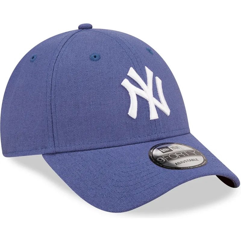 cap-izliekta-blue-adjustable-strap-9forty-linen-no-new-york-yankees-mlb-no-new-era cap-izliekta-blue-adjustable-strap-9forty-linen-no-new-york-yankees-mlb-no-new-era