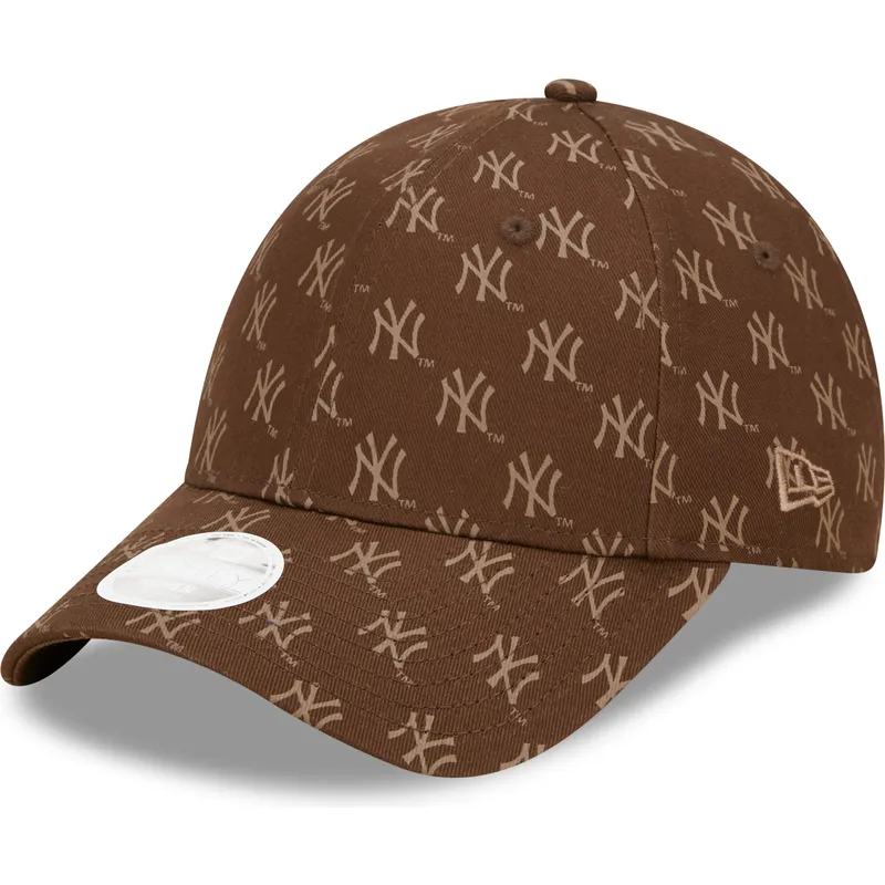 cepur-izliekta-bruns-regulejams-9forty-monogram-no-new-york-yankees-mlb-no-new-era