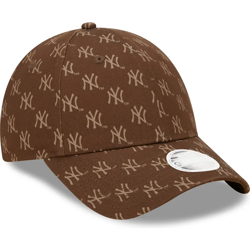 cepur-izliekta-bruns-regulejams-9forty-monogram-no-new-york-yankees-mlb-no-new-era