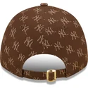 cepur-izliekta-bruns-regulejams-9forty-monogram-no-new-york-yankees-mlb-no-new-era