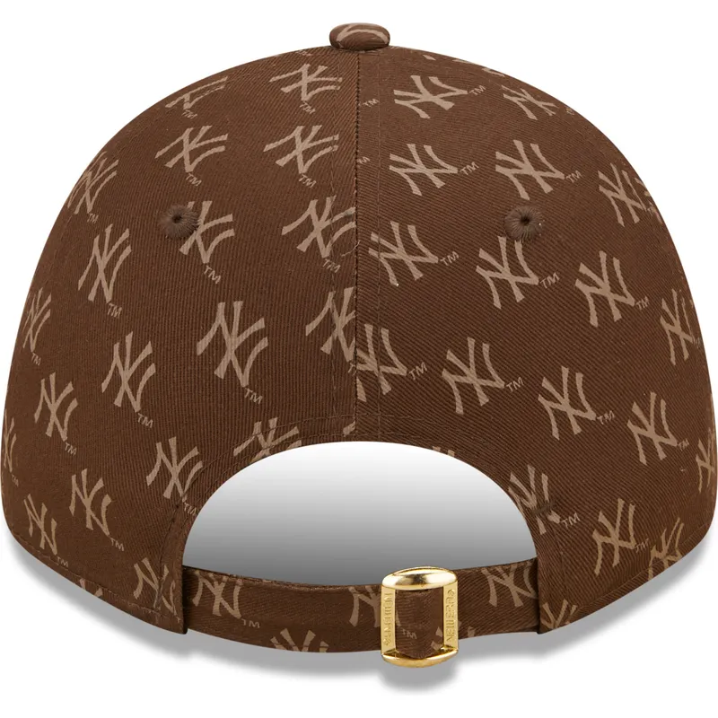 cepur-izliekta-bruns-regulejams-9forty-monogram-no-new-york-yankees-mlb-no-new-era