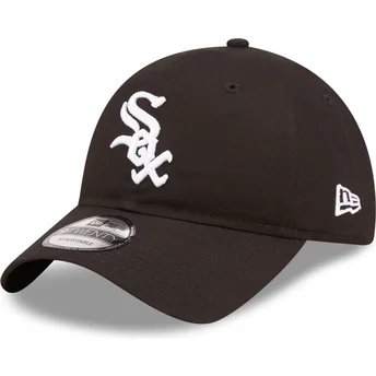 Schwarze verstellbare 9TWENTY League Essential Kappe der Chicago White Sox MLB von New Era