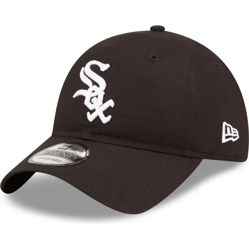 cepur-izliekta-melns-regulejams-9twenty-league-essential-no-chicago-white-sox-mlb-no-new-era