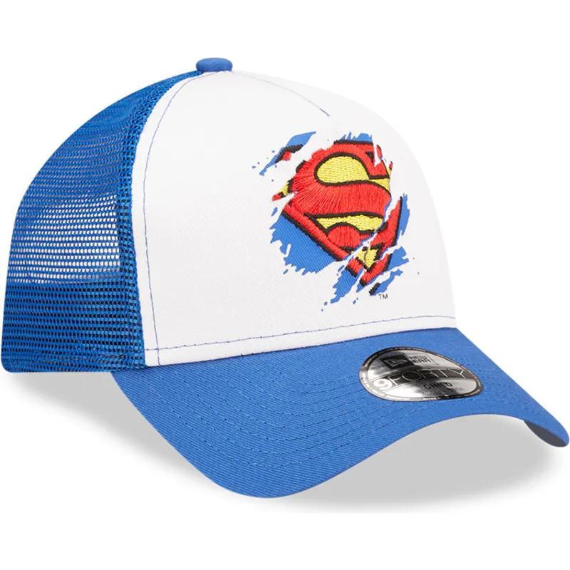 cap-izliekta-blue-snapback-berniem-a-frame-no-superman-dc-comics-no-new-era