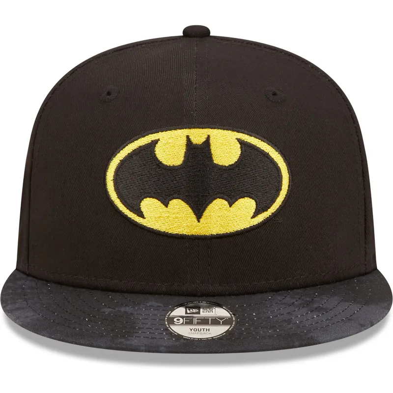 cepur-plakana-melns-snapback-berniem-9fifty-no-batman-dc-comics-no-new-era