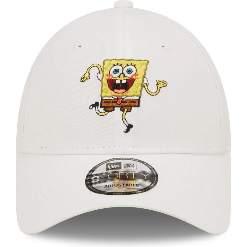 cepur-izliekta-balts-regulejams-9forty-no-spongebob-no-new-era