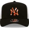 cepur-izliekta-truckeris-melns-snapback-a-frame-seasonal-infill-no-new-york-yankees-mlb-no-new-era