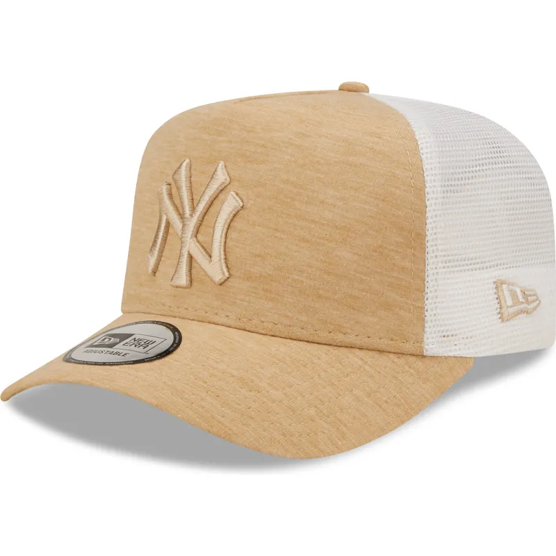 cepur-izliekta-truckeris-bruns-regulejams-a-frame-jersey-essential-no-new-york-yankees-mlb-no-new-era