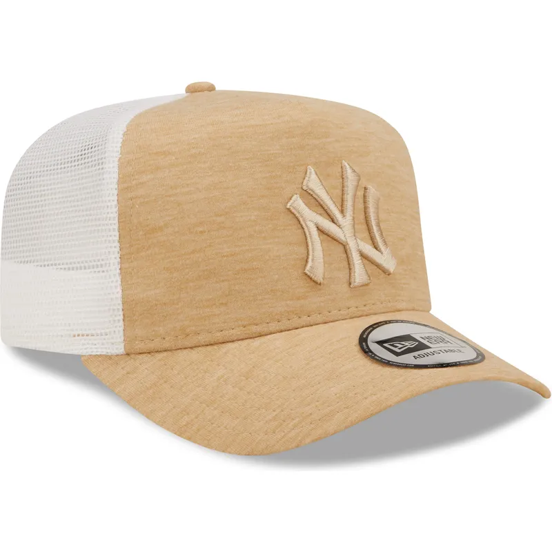 cepur-izliekta-truckeris-bruns-regulejams-a-frame-jersey-essential-no-new-york-yankees-mlb-no-new-era