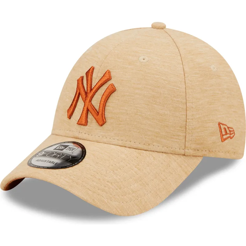 cap-izliekta-brown-adjustable-strap-9forty-jersey-essential-no-new-york-yankees-mlb-no-new-era