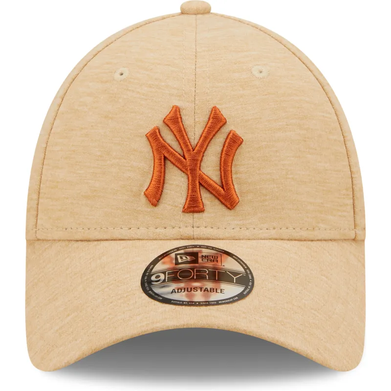 cap-izliekta-brown-adjustable-strap-9forty-jersey-essential-no-new-york-yankees-mlb-no-new-era