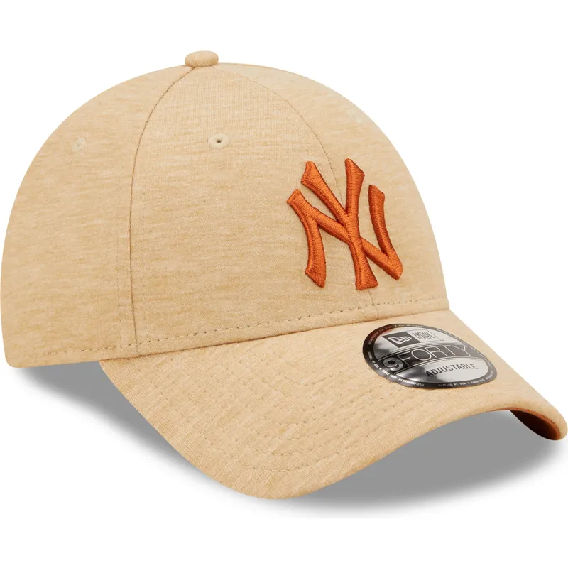 cap-izliekta-brown-adjustable-strap-9forty-jersey-essential-no-new-york-yankees-mlb-no-new-era