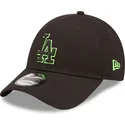 cepur-izliekta-melns-regulejams-9forty-neon-outline-no-los-angeles-dodgers-mlb-no-new-era