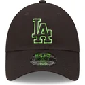 cepur-izliekta-melns-regulejams-9forty-neon-outline-no-los-angeles-dodgers-mlb-no-new-era