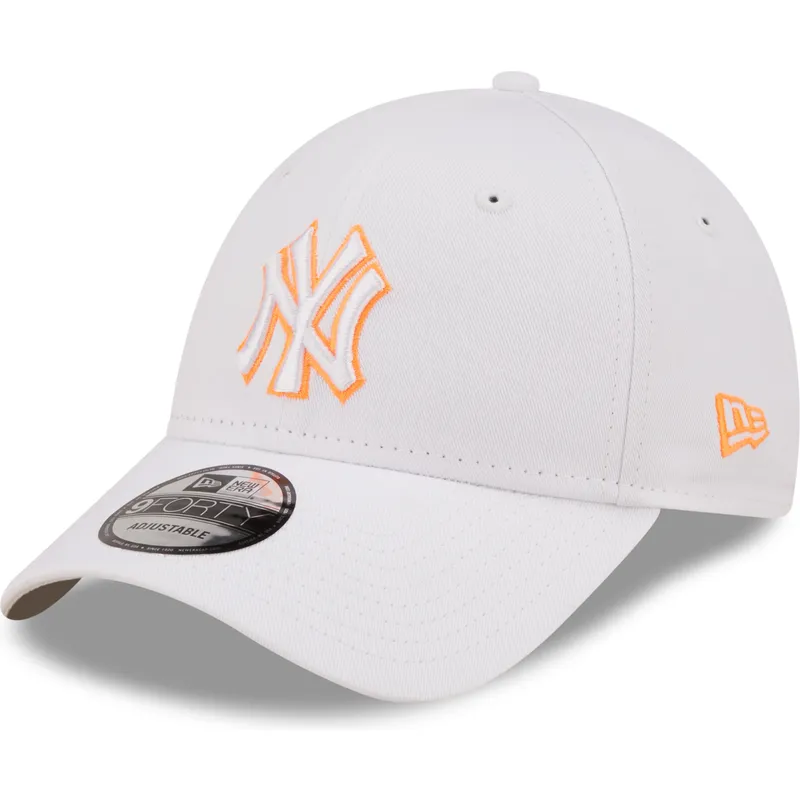 cepur-izliekta-balts-regulejams-9forty-neon-outline-no-new-york-yankees-mlb-no-new-era