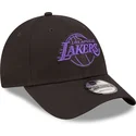 cepur-izliekta-melns-regulejams-9forty-neon-outline-no-los-angeles-lakers-nba-no-new-era