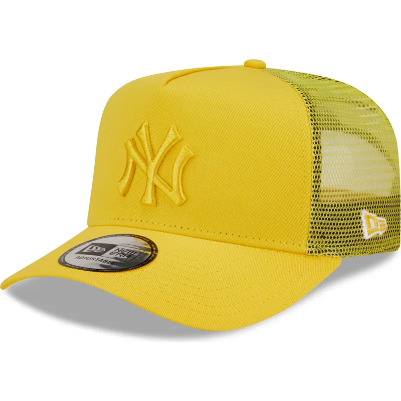 cepur-izliekta-soferis-dzeltens-snapback-a-frame-tonal-mesh-no-new-york-yankees-mlb-no-new-era