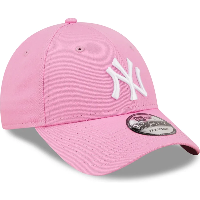 cepur-izliekta-roza-regulejams-9forty-league-essential-no-new-york-yankees-mlb-no-new-era