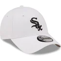 cepur-izliekta-balts-regulejama-lente-9forty-league-essential-no-chicago-white-sox-mlb-no-new-era