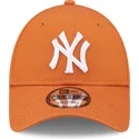 new-era-new-york-yankees-mlb-9forty-league-essential-verstellbare-orangefarbene-kappe