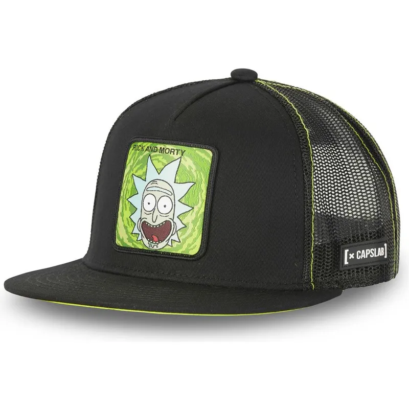 cepur-plakana-truckeris-melns-snapback-casf-ri1-rick-sanchez-riks-un-mortijs-no-capslab cepur-plakana-truckeris-melns-snapback-casf-ri1-rick-sanchez-riks-un-mortijs-no-capslab
