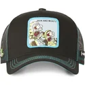 cepur-izliekta-truckeris-melns-snapback-re3-rick-un-morty-riks-un-mortijs-no-capslab