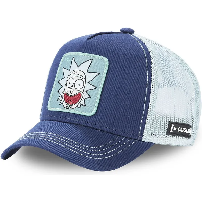 cepur-izliekta-truckeris-zils-snapback-rem-san2-rick-sanchez-riks-un-mortijs-no-capslab