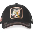schwarze-verstellbare-curved-cap-tom-und-jerry-tj3-looney-tunes-von-capslab