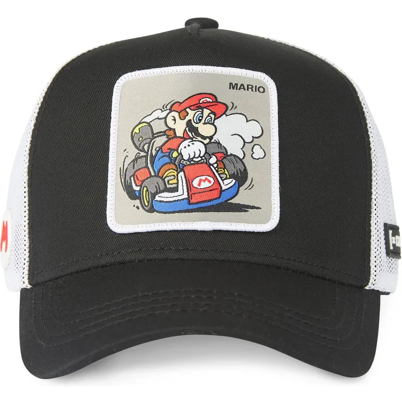 cepur-izliekta-truckeris-melns-snapback-kart-dri2-bros-mario-super-mario-bros-no-capslab